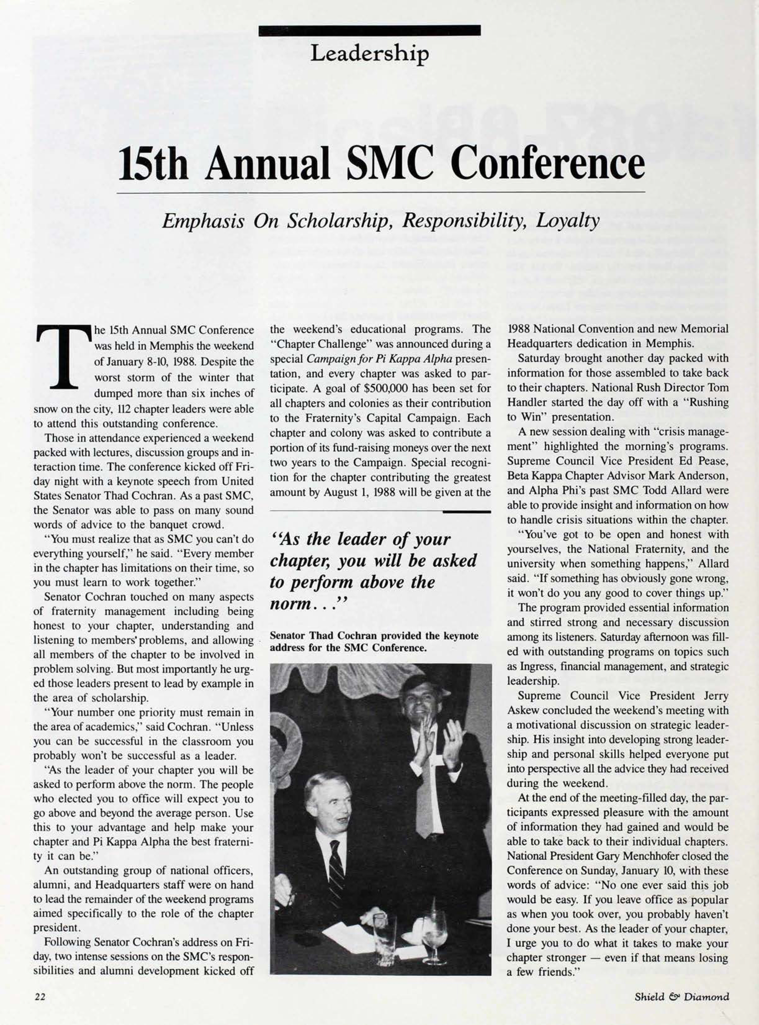 Leadership: 15th Annual SMC Conference